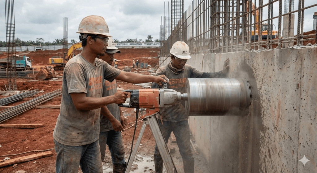 Jasa coring beton Cikarang